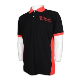 P1141 custom-made men's contrast color Polo shirt hem split design Polo shirt supplier P1141 custom-made men's contrast color Polo shirt hem split design Polo shirt supplier